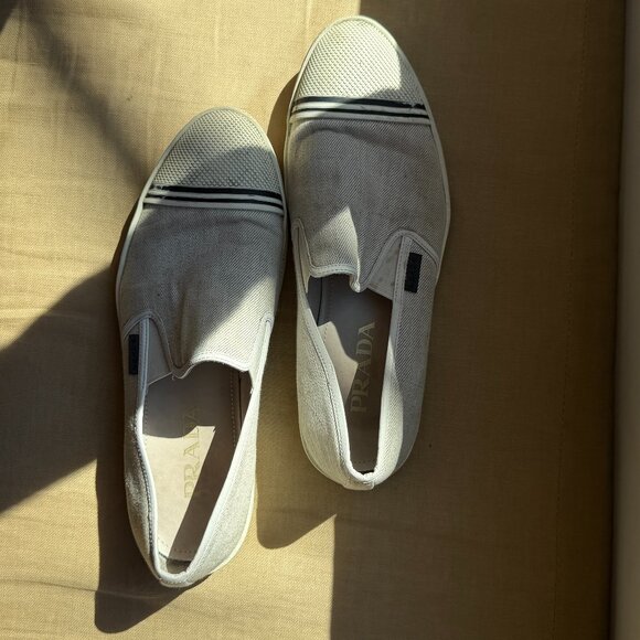 WHITE PRADA LOAFERS - Picture 2 of 5
